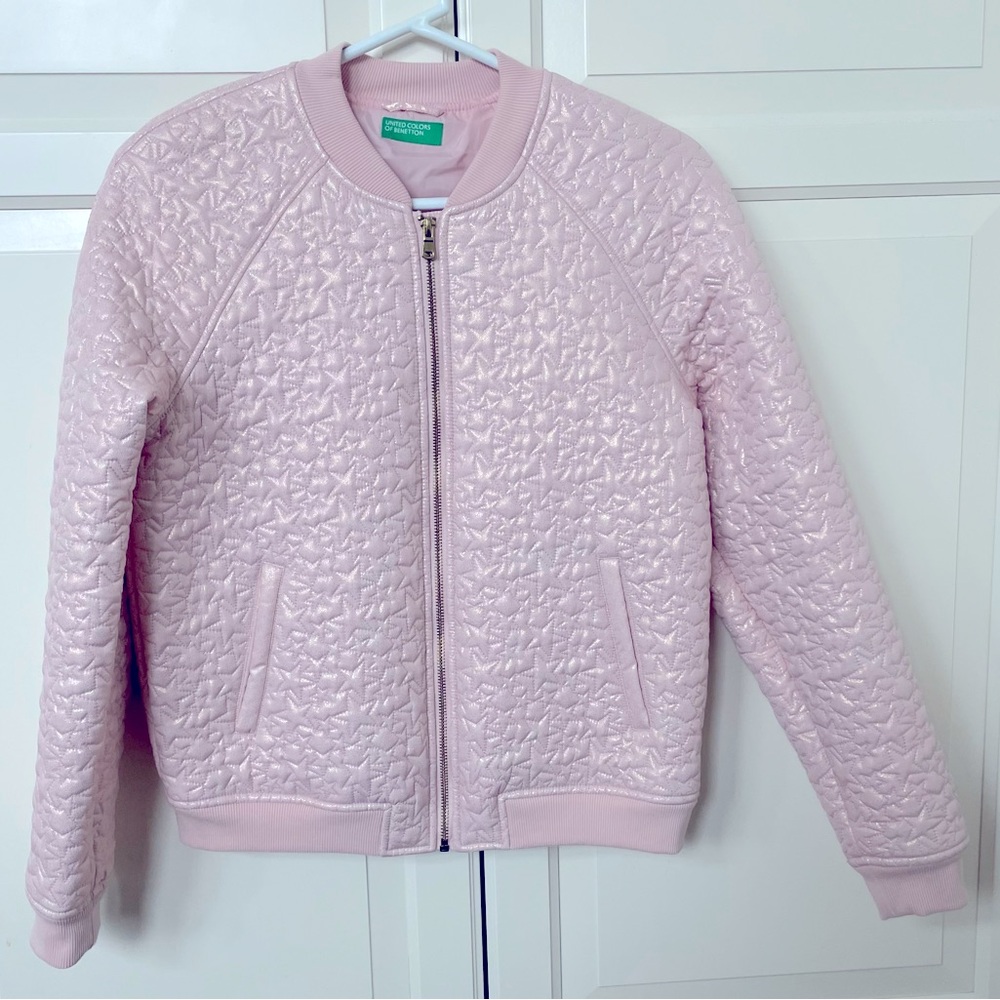 Benetton Quilted Lightweight Bomber Jacket